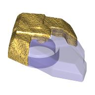Rock, Jewel in Pearl Gold Holder pattern (105311pat0001)