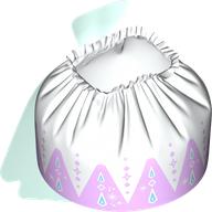 Duplo Skirt with Lavender Triangles print, Light Aqua Cape (106788c01pr0001)