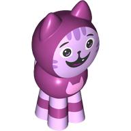 Animal, Cat, Standing, Spherical with Bright Pink Face print (DJ Catnip) (107529pr0001)