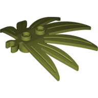 Plant, Leaves 6 x 5 Swordleaf with Clip [Thick Open O Clip] (10884)