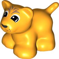 Duplo Animal, Lion Cub with Black Eyes print (109575pr0002)