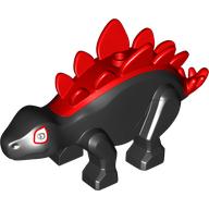 Animal, Dinosaur, Stegosaurus Small with Red Spikes, Eyes print (109758pr0001)