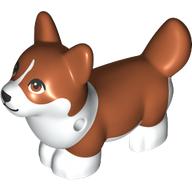 Animal, Dog, Corgi with Partially Dark Orange Fur print (109845pr0002)