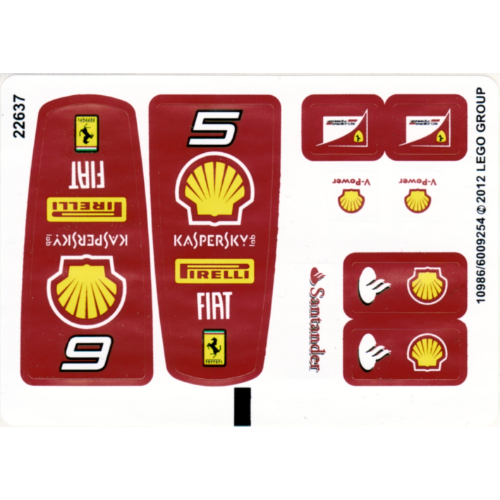 Sticker Sheet for Set 30190-1 (10986)