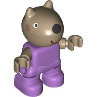 Duplo Figure Child, Dog with Black Nose, Smile print (109863pr0001)