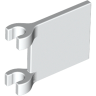 Flag 2 x 2 Square, Flat Clip Edge [Thick Clips] (11055)