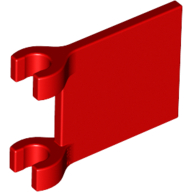 Flag 2 x 2 Square, Flat Clip Edge [Thick Clips] (11055)
