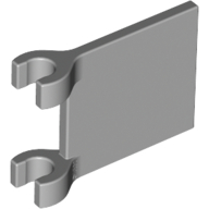 Flag 2 x 2 Square, Flat Clip Edge [Thick Clips] (11055)