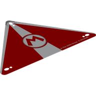 Sail, Triangle with Red 'M' print (111213)