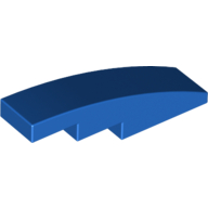 Slope Curved 4 x 1 No Studs [Stud Holder with Symmetric Ridges] (11153)