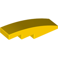 Slope Curved 4 x 1 No Studs [Stud Holder with Symmetric Ridges] (11153)