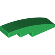 Slope Curved 4 x 1 No Studs [Stud Holder with Symmetric Ridges] (11153)