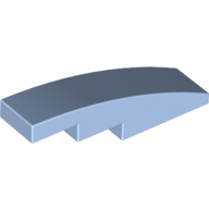 Slope Curved 4 x 1 No Studs [Stud Holder with Symmetric Ridges] (11153)