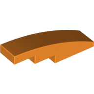 Slope Curved 4 x 1 No Studs [Stud Holder with Symmetric Ridges] (11153)