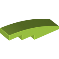 Slope Curved 4 x 1 No Studs [Stud Holder with Symmetric Ridges] (11153)