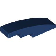 Slope Curved 4 x 1 No Studs [Stud Holder with Symmetric Ridges] (11153)