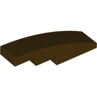 Slope Curved 4 x 1 No Studs [Stud Holder with Symmetric Ridges] (11153)