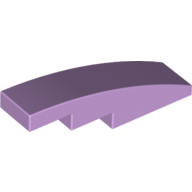 Slope Curved 4 x 1 No Studs [Stud Holder with Symmetric Ridges] (11153)