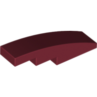 Slope Curved 4 x 1 No Studs [Stud Holder with Symmetric Ridges] (11153)