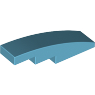 Slope Curved 4 x 1 No Studs [Stud Holder with Symmetric Ridges] (11153)