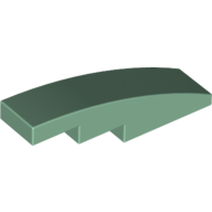 Slope Curved 4 x 1 No Studs [Stud Holder with Symmetric Ridges] (11153)