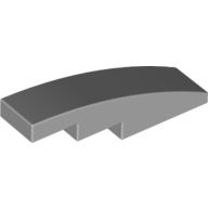 Slope Curved 4 x 1 No Studs [Stud Holder with Symmetric Ridges] (11153)