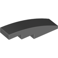 Slope Curved 4 x 1 No Studs [Stud Holder with Symmetric Ridges] (11153)