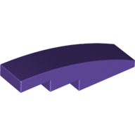 Slope Curved 4 x 1 No Studs [Stud Holder with Symmetric Ridges] (11153)