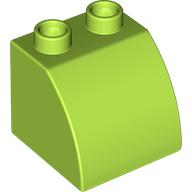 Duplo Brick 2 x 2 x 1 1/2 with Curved Top (11170)
