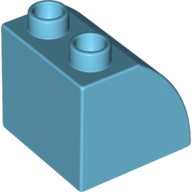 Duplo Brick 2 x 2 x 1 1/2 with Curved Top (11170)