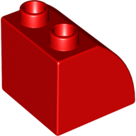 Duplo Brick 2 x 2 x 1 1/2 with Curved Top (11170)