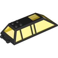 Canopy 4 x 10 x 2 with Frame and Trans-Yellow Window Pattern (111983pat0001)