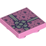 Tile Special 2 x 2 Inverted with Present and White Bow Print (11203pr0003)