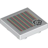 Tile Special 2 x 2 Inverted with King Boo, Barcode print (Sticker) (11203pr0025)
