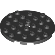 Plate Round 6 x 6 with Hole (11213)