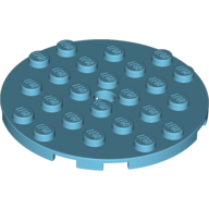 Plate Round 6 x 6 with Hole (11213)
