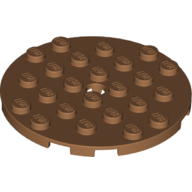 Plate Round 6 x 6 with Hole (11213)