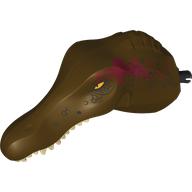 Animal Body Part, Dinosaur, Spinosaurus Head with White Teeth, Dark Red Markings print (112362pr0001)