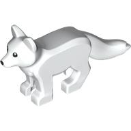 Animal, Snow Fox with Black Eyes print (112411pr0001)