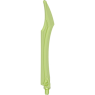 Large Figure Weapon Blade, Curved Tip with Axle (11305)