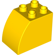 Duplo Brick 2 x 3 x 2 with Curved Top (11344)