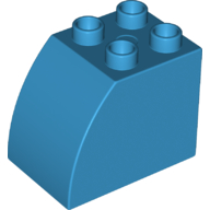 Duplo Brick 2 x 3 x 2 with Curved Top (11344)