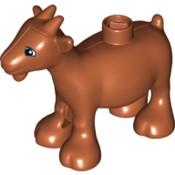 Duplo Animal Goat with Black and White Squared Eyes Print (11369pr0001)