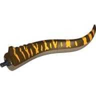 Animal Body Part, Dinosaur, Spinosaurus Tail with Dark Tan Underside, Bright Light Orange Markings print (113964pr0001)