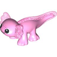 Animal, Axolotl with Opal Trans-Pink Tail, Ears Pattern, Face print (114542pat0002)