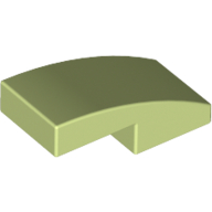 Slope Curved 2 x 1 No Studs [1/2 Bow] (11477)