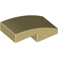 Slope Curved 2 x 1 No Studs [1/2 Bow] (11477)