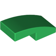 Slope Curved 2 x 1 No Studs [1/2 Bow] (11477)