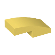 Slope Curved 2 x 1 No Studs [1/2 Bow] (11477)