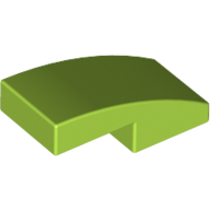Slope Curved 2 x 1 No Studs [1/2 Bow] (11477)
